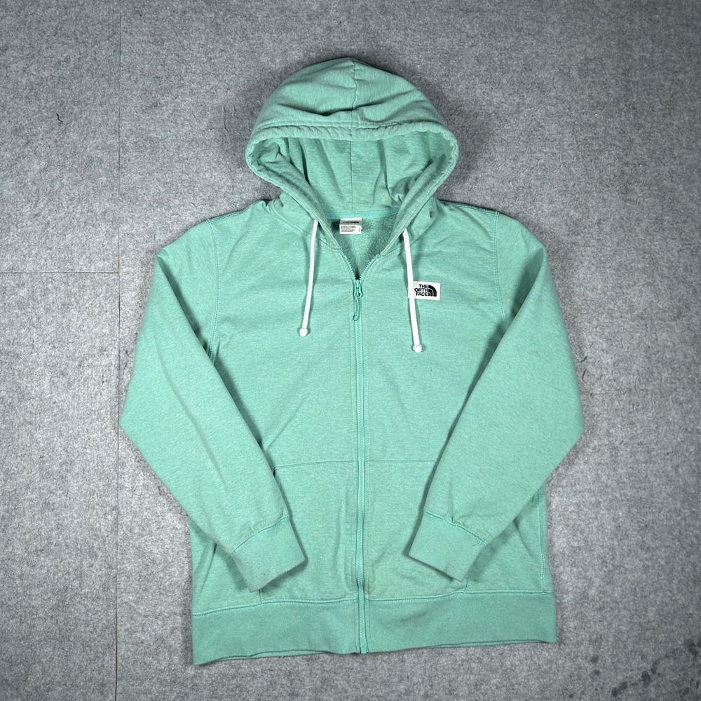 The North Face hoodie womens L Green full zip sweatshirt casual outdoor